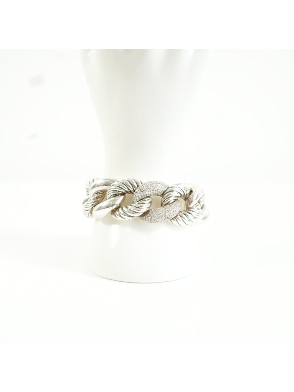 David Yurman Belont curb link bracelet in sterling silver